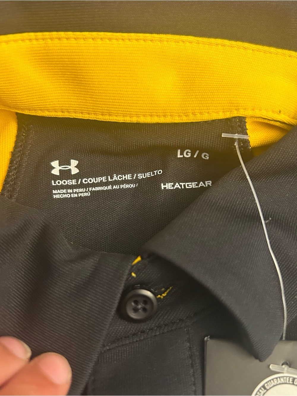 Under Armour Men's UA Team Colorblock Polo New size Large - Picture 5 of 9